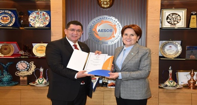 İYİ Parti Genel Başkanı Akşener AESOB’da