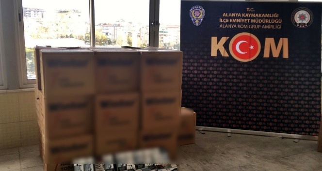 Alanya’da kaçak tütün operasyonu