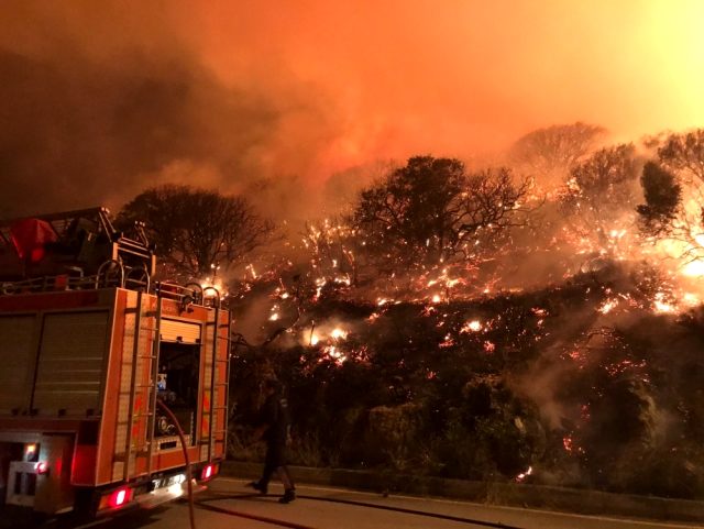 Antalya’nın Kaş ilçesinde orman yangını
