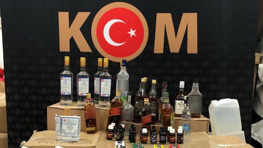 Antalya’da bayram öncesi sahte içki operasyonu