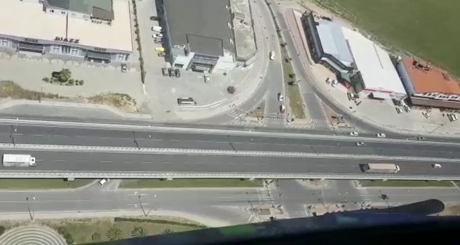 Antalya trafiği havadan denetlendi