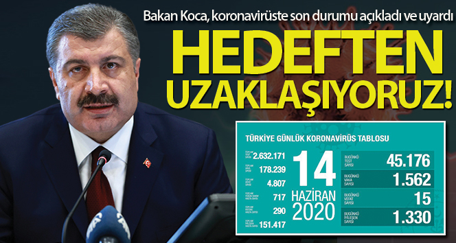 Son dakika… Bakan Koca güncel corona verilerini ve can kayıplarını açıkladı (14.06.2020)