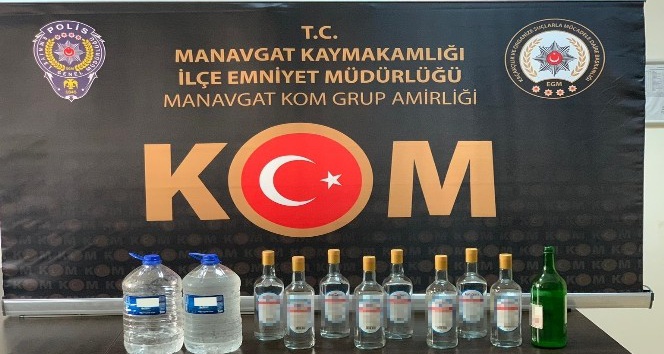 Antalya’da sahte içki operasyonu