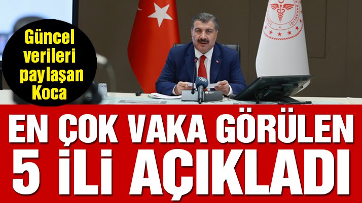 Son dakika… Sağlık Bakanı Koca, güncel corona virüsü verilerini açıkladı!