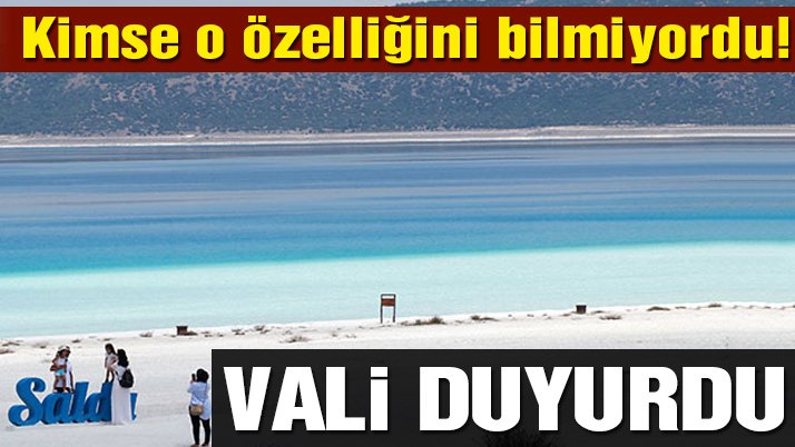 Kimse o özelliğini bilmiyordu! Salda Gölü’nde dikkat çeken detay