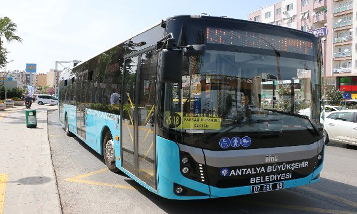 Antalya’da 30 Ağustos’ta toplu ulaşım ücretsiz