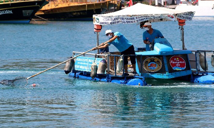 Alanya’da Ağustos ayında 402 kilogram deniz çöpü toplandı