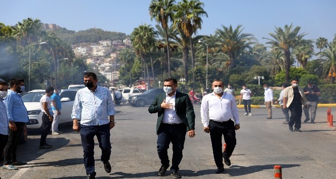 Korana virüsü yenen Başkan Yücel mesaiye başladı