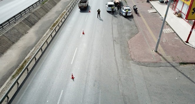 Antalya’da drone ile trafik denetimi