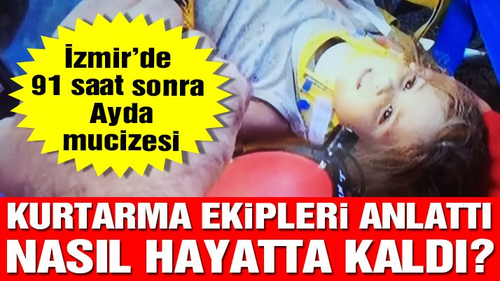 Rıza Bey Apartmanı’nda mucize! 4 yaşındaki Ayda 91 saat sonra canlı çıkarıldı