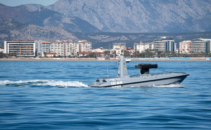 Türkiye’nin ilk silahlı insansız deniz aracı ‘ULAQ’ Mavi Vatan ile buluştu