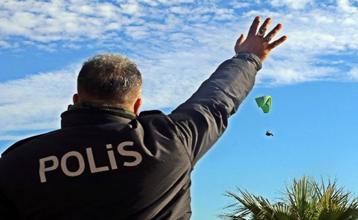 “Polis kuş uçurtmadı” deyimi Antalya’da gerçek oldu
