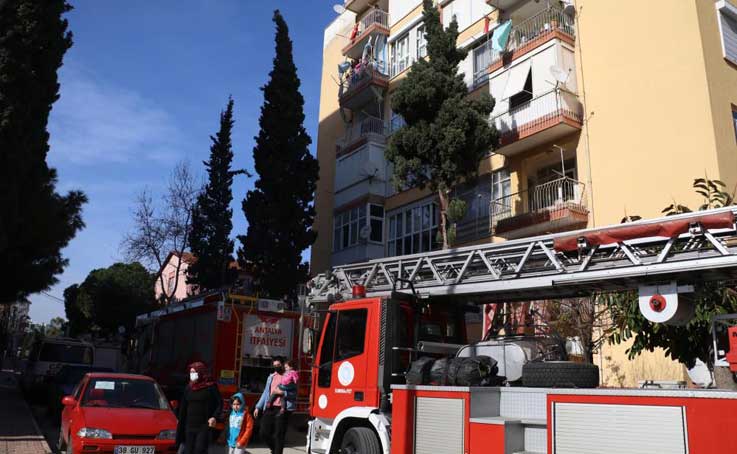 Antalya’da aspiratör yangını korkuttu