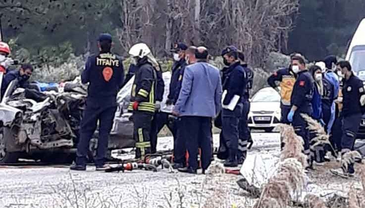 Fethiye’de otomobil, TIR’ın altına girdi: 5 ölü