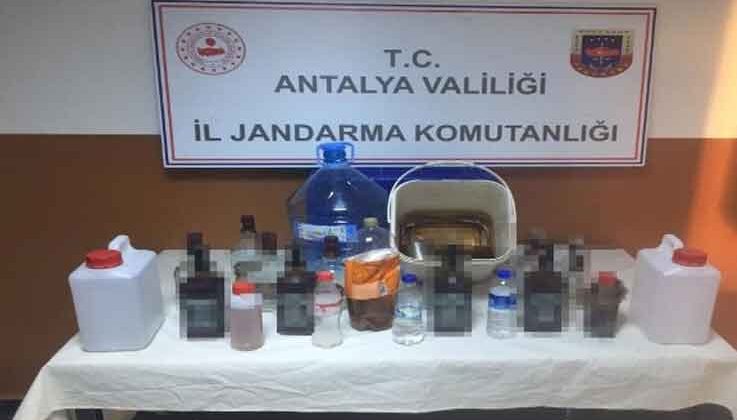 Serik’te kaçak ve sahte alkol operasyonu: 2 gözaltı