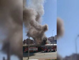 Antalya’da boşaltılan festival çarşısında korkutan yangın
