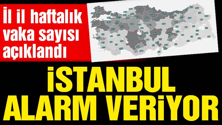 Son dakika… İl il haftalık vaka sayısı açıklandı! İstanbul’da korkutan artış