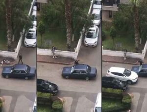 Antalya’da ‘otomobilin suçu ne?’ dedirten görüntü