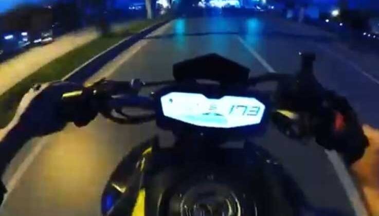 Kural tanımayan motosiklet sürücüsüne ceza yağdı