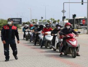 Alanya’da kuryelere ve motosiklet sürücülerine eğitim