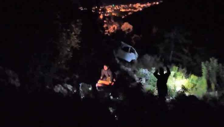 Antalya’da otomobil uçuruma yuvarlandı: 1 ölü