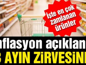 Enflasyon rakamları açıklandı