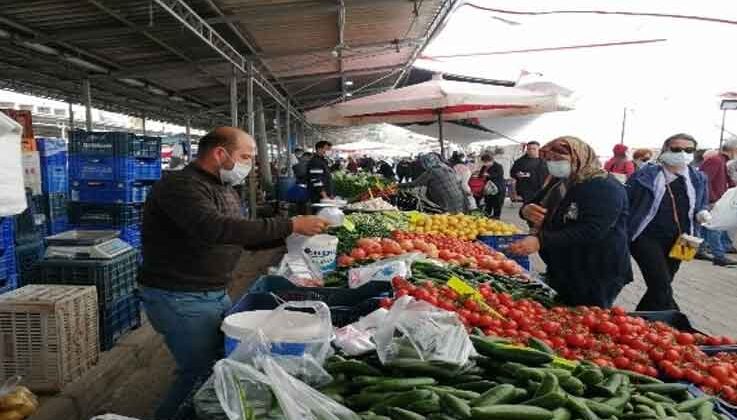 Kemer’de pazar yeri önlemleri alındı