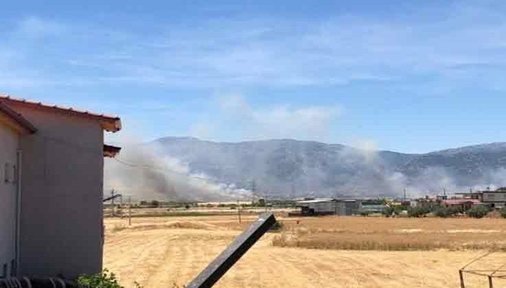 Buğday tarlasında çıkan yangın 30 dönümden fazla ekili alanı küle çevirdi
