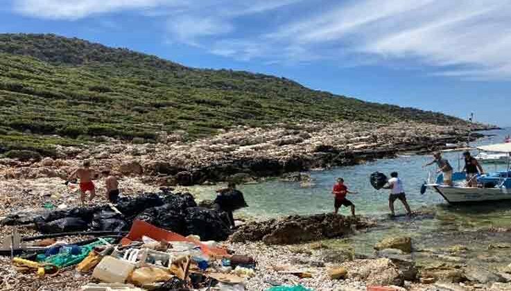 3 gün boyunca denizden 500’e yakın farklı atık çıkartıldı