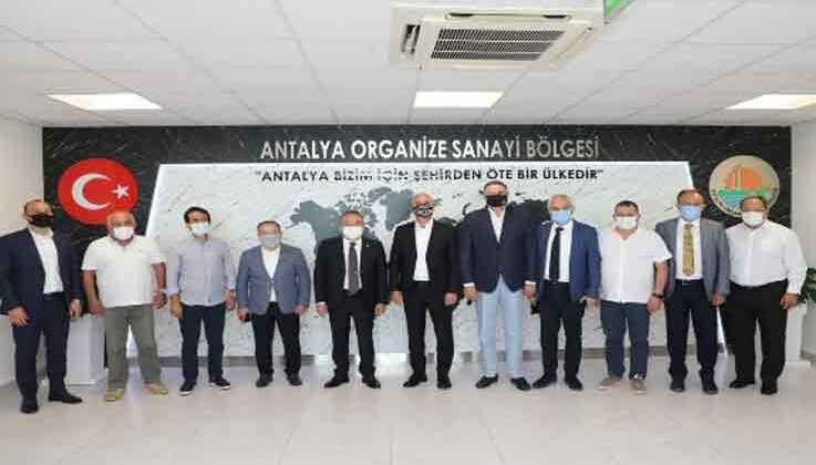 Başkan Böcek OSB Başkanı Ali Bahar’la bir araya geldi