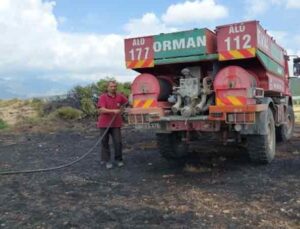 Antalya’da anız yangınında 20 dönüm tarım arazi zarar gördü