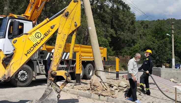 Kemer’de aydınlatma çalışması