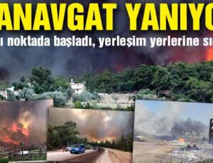 Manavgat’ta büyük orman yangını: Mahalleler boşaltılmaya başlandı