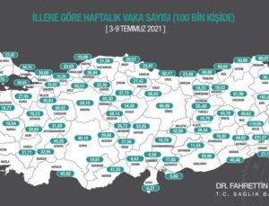 Antalya’da 100 bin kişide görülen vaka sayısı yaklaşık yüzde 82 arttı