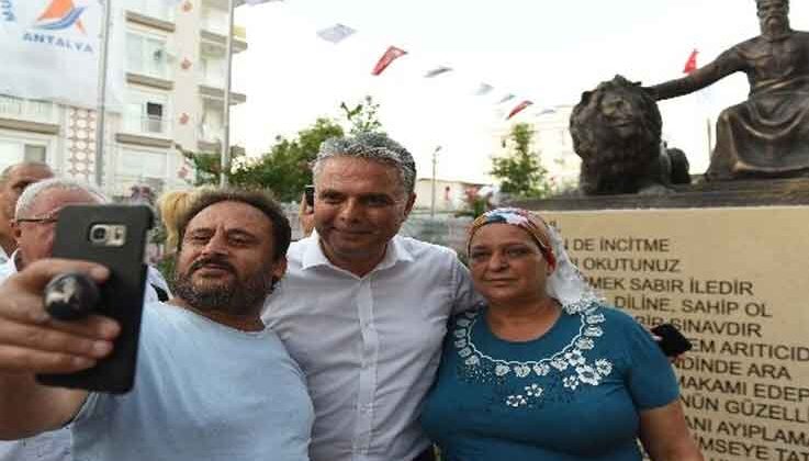 Hacı Bektaş Veli heykeli törenle açıldı