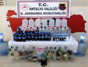 Antalya’da kaçak içki operasyonu