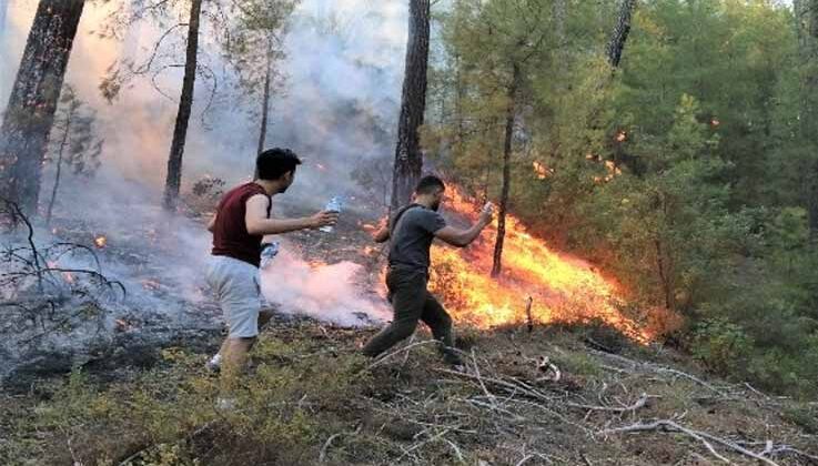 Bucak’ta yangının ilerleyişi devam ediyor