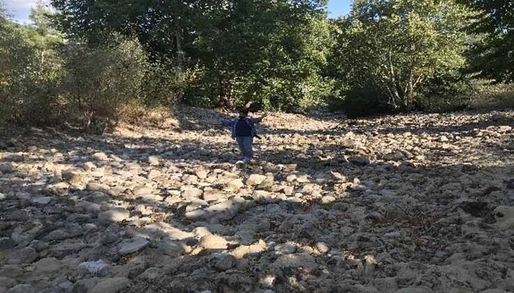 Antalya’da Üzümdere ırmağı kurudu