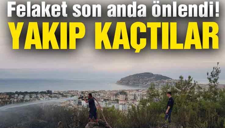 Alanya’da felaket son anda önlendi! Yakıp kaçtılar