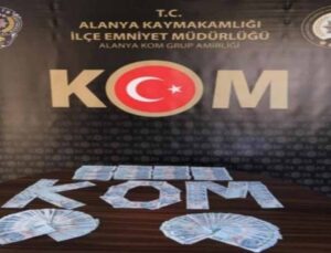 Alanya’da sahte para operasyonu