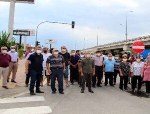 Mahallelinin tek yöne düşürülen yol eylemi