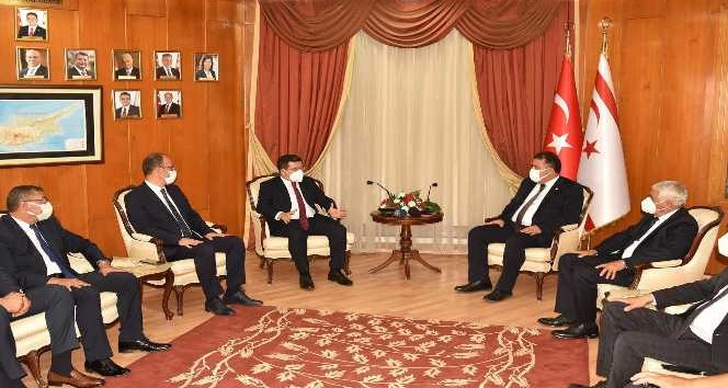 Başkan Tütüncü, KKTC Başbakanı Saner ile bir araya geldi