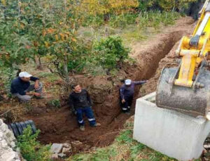 İbradı’da yağmur suyu çalışması