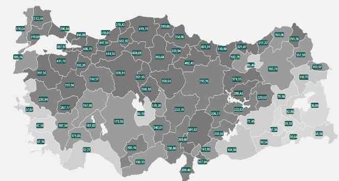 Turizm Kenti Antalya vaka sayısı en düşük 7 ilden birisi