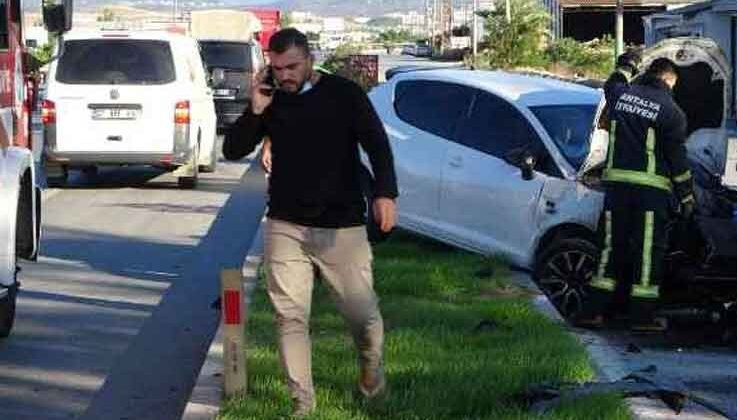 Takla atan otomobilden çıkıp kazaya sebep olduğunu düşündüğü aracın önünü kesti