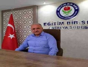 Eğitim Bir Sen Antalya Şube Başkanı Miran: “Öğretmenlere, en büyük hediye Meslek Kanunu”