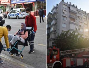 Bacağı kırılınca 7’nci kattaki evinde mahsur kalan kadına kurtarma operasyonu