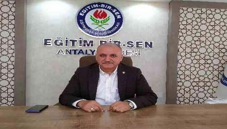 Eğitim Bir Sen Antalya Şube Başkanı Miran: “İnsan hakları ihlallerine sessiz kalmadık”