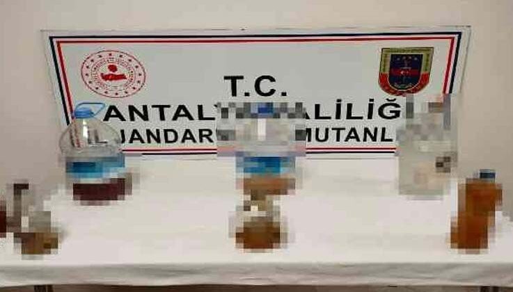 Manavgat’ta kaçak alkol operasyonu