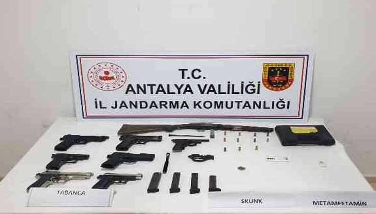Antalya’da silah kaçakçılığı operasyonu